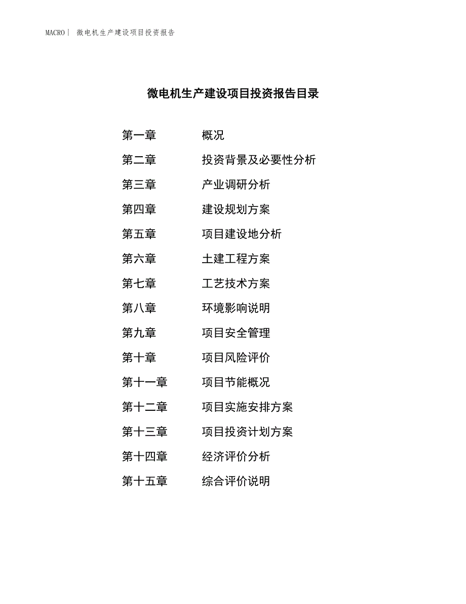 微电机生产建设项目投资报告_第3页