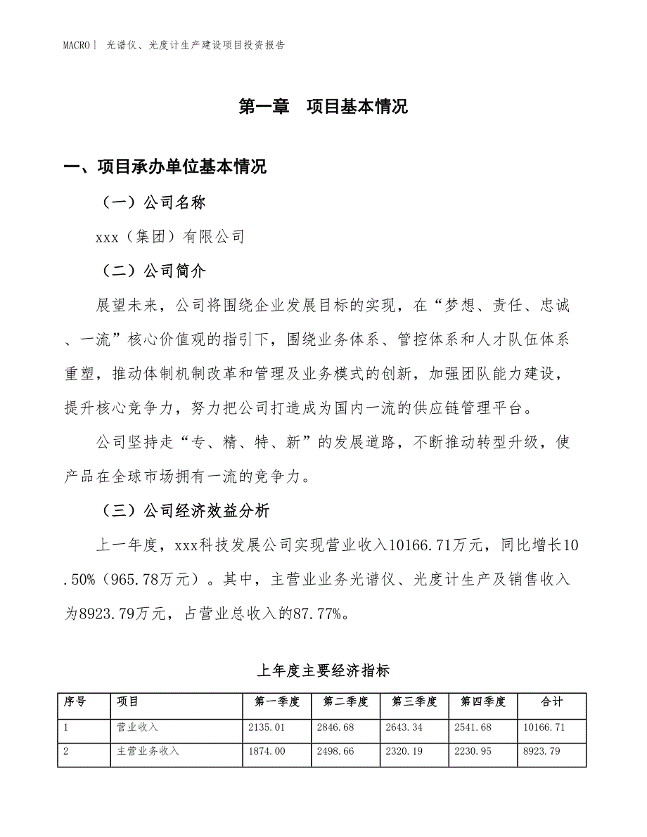 光谱仪、光度计生产建设项目投资报告_第4页