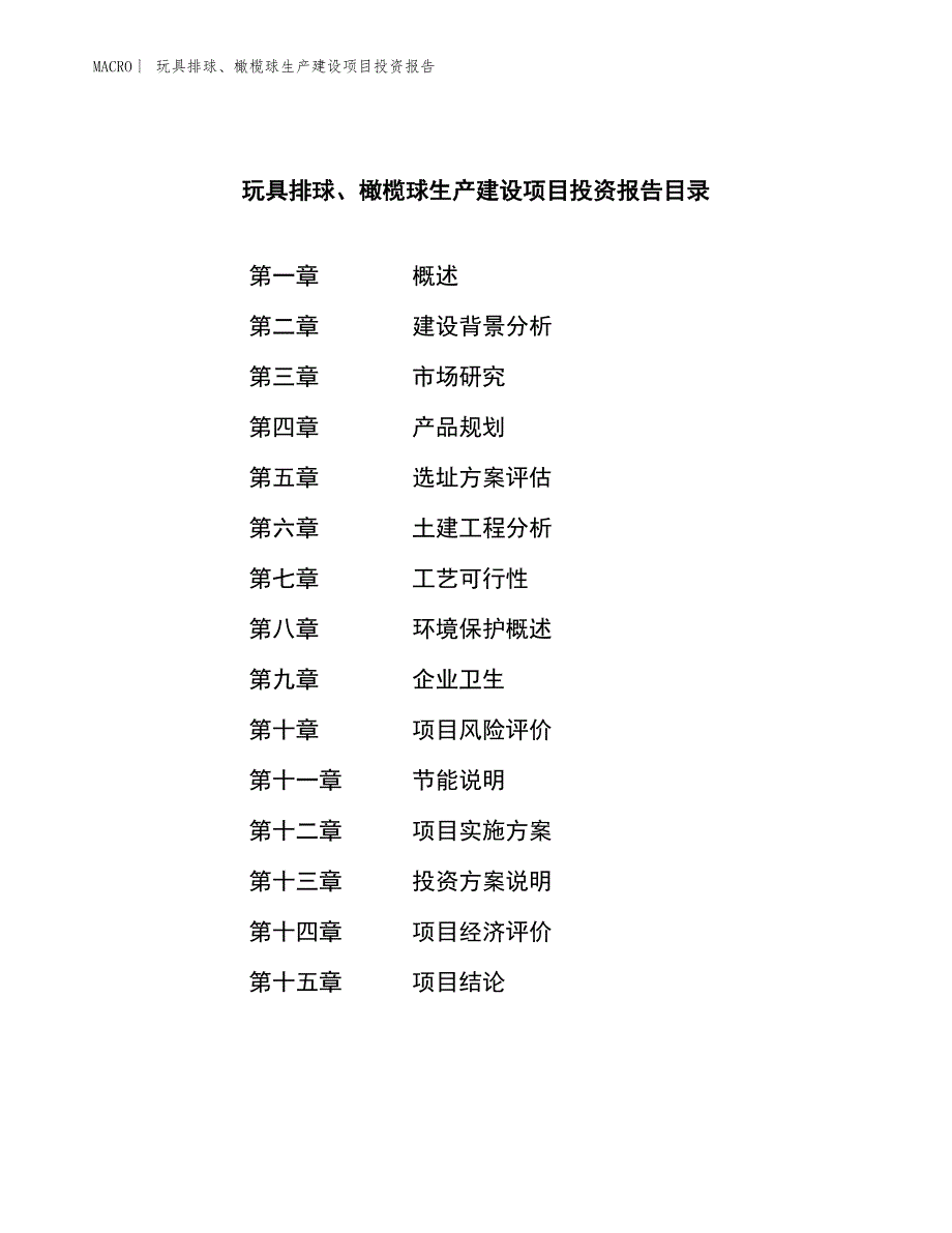 玩具排球、橄榄球生产建设项目投资报告_第3页