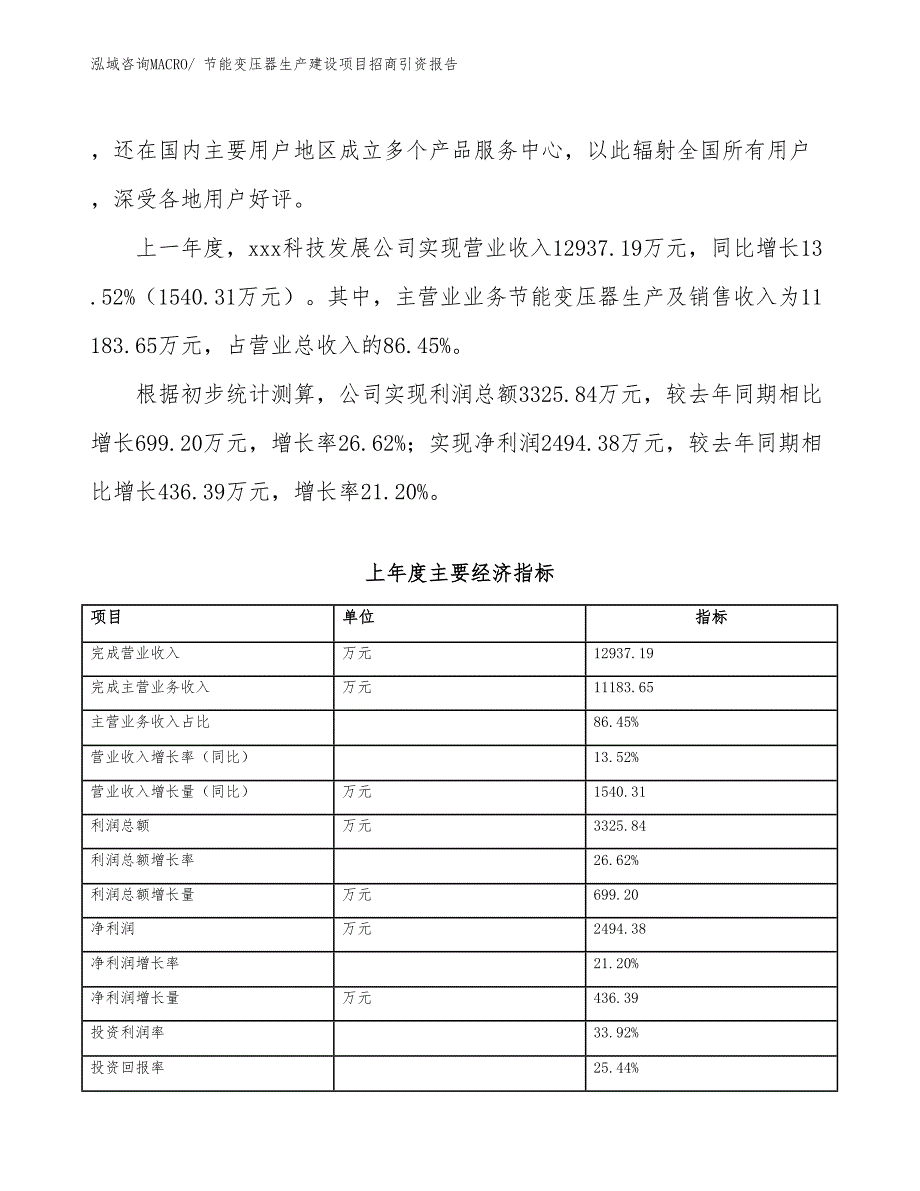 节能变压器生产建设项目招商引资报告(总投资16179.44万元)_第2页