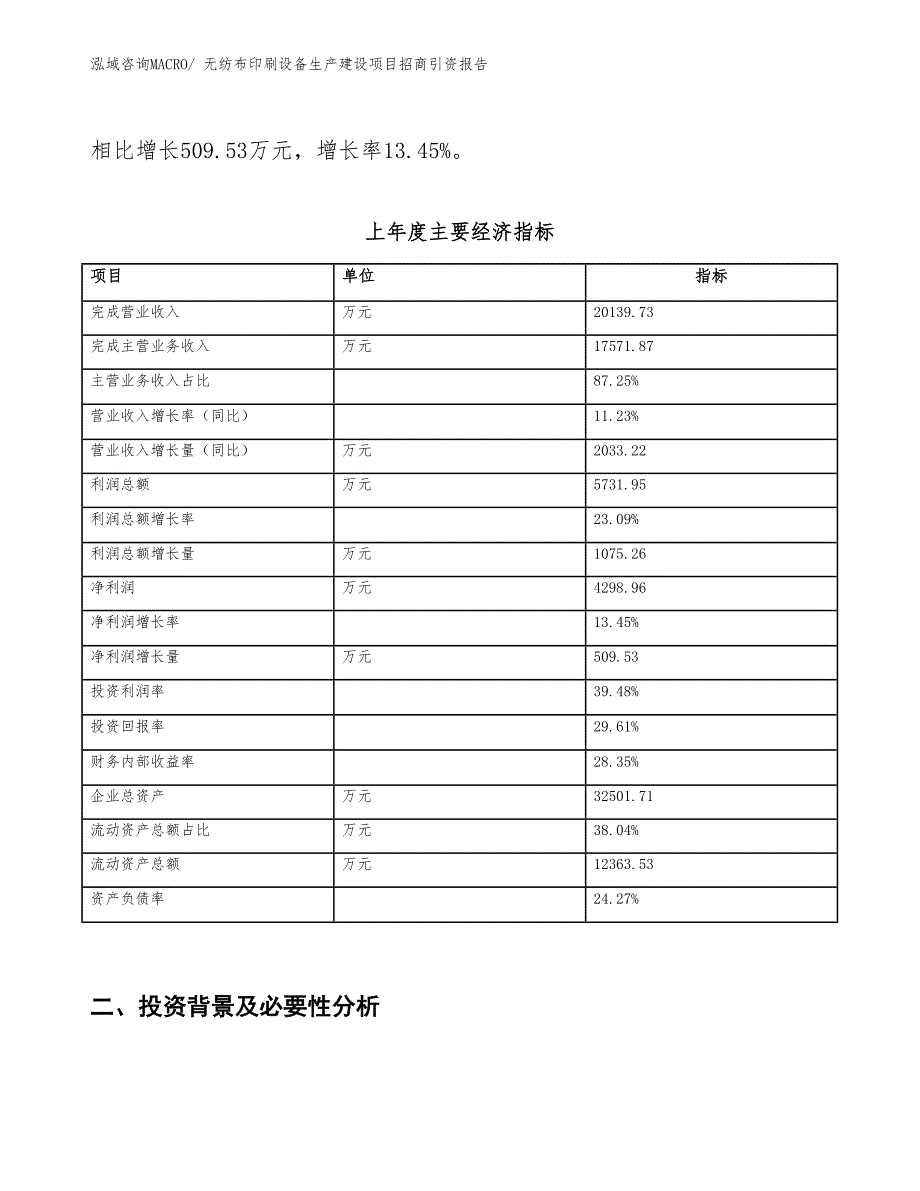 无纺布印刷设备生产建设项目招商引资报告(总投资19972.98万元)_第2页