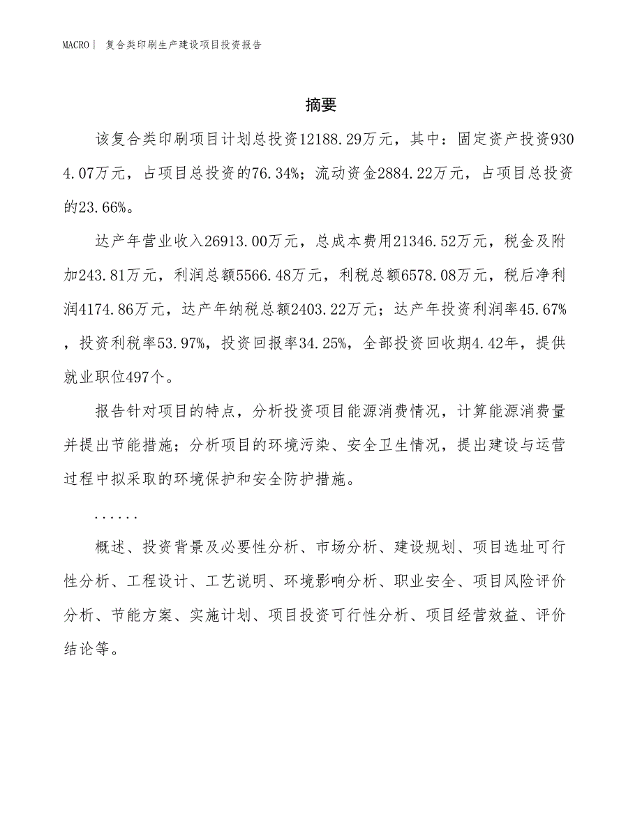 复合类印刷生产建设项目投资报告_第2页