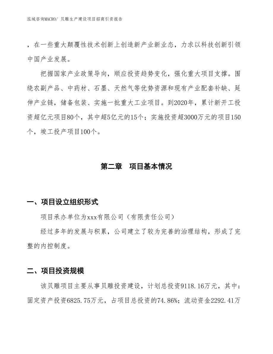 贝雕生产建设项目招商引资报告(总投资9118.16万元)_第5页