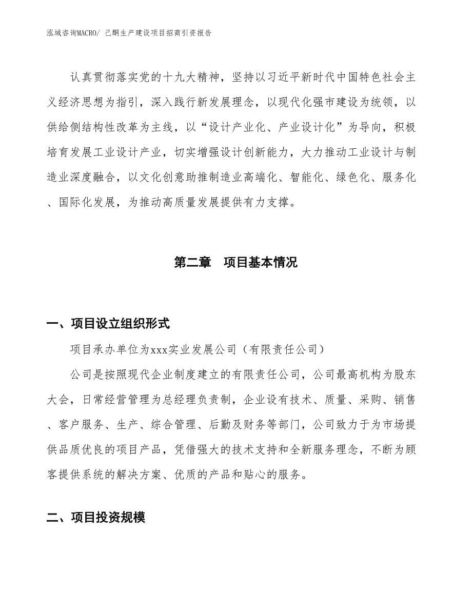 己酮生产建设项目招商引资报告(总投资9929.14万元)_第5页