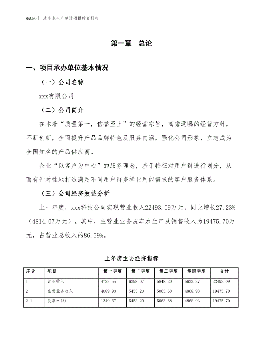 洗车水生产建设项目投资报告_第4页