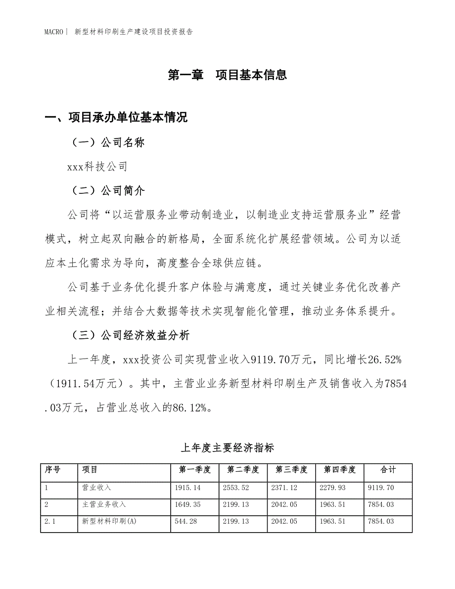 新型材料印刷生产建设项目投资报告_第4页