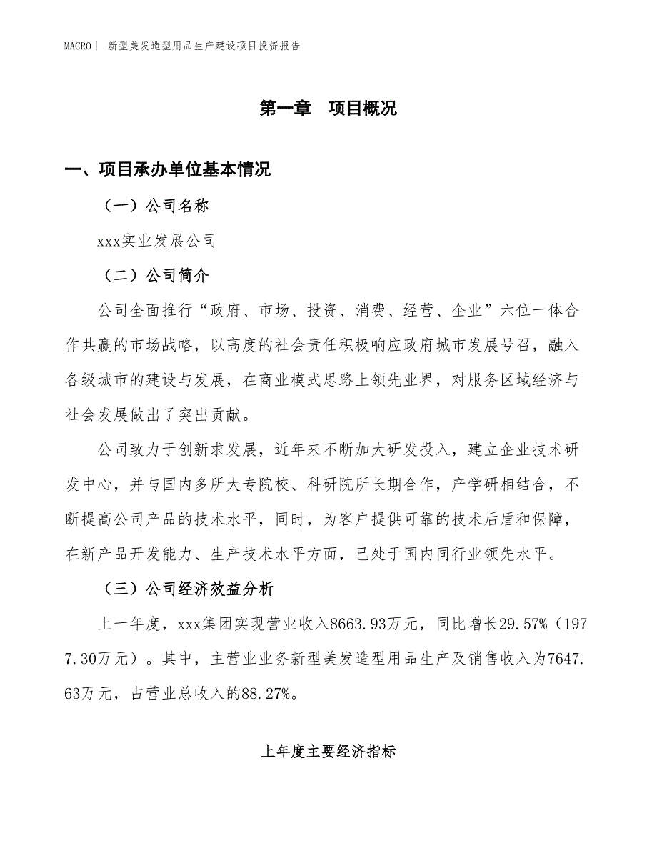 新型美发造型用品生产建设项目投资报告_第4页