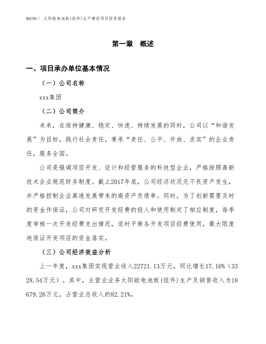 太阳能电池板(组件)生产建设项目投资报告_第4页