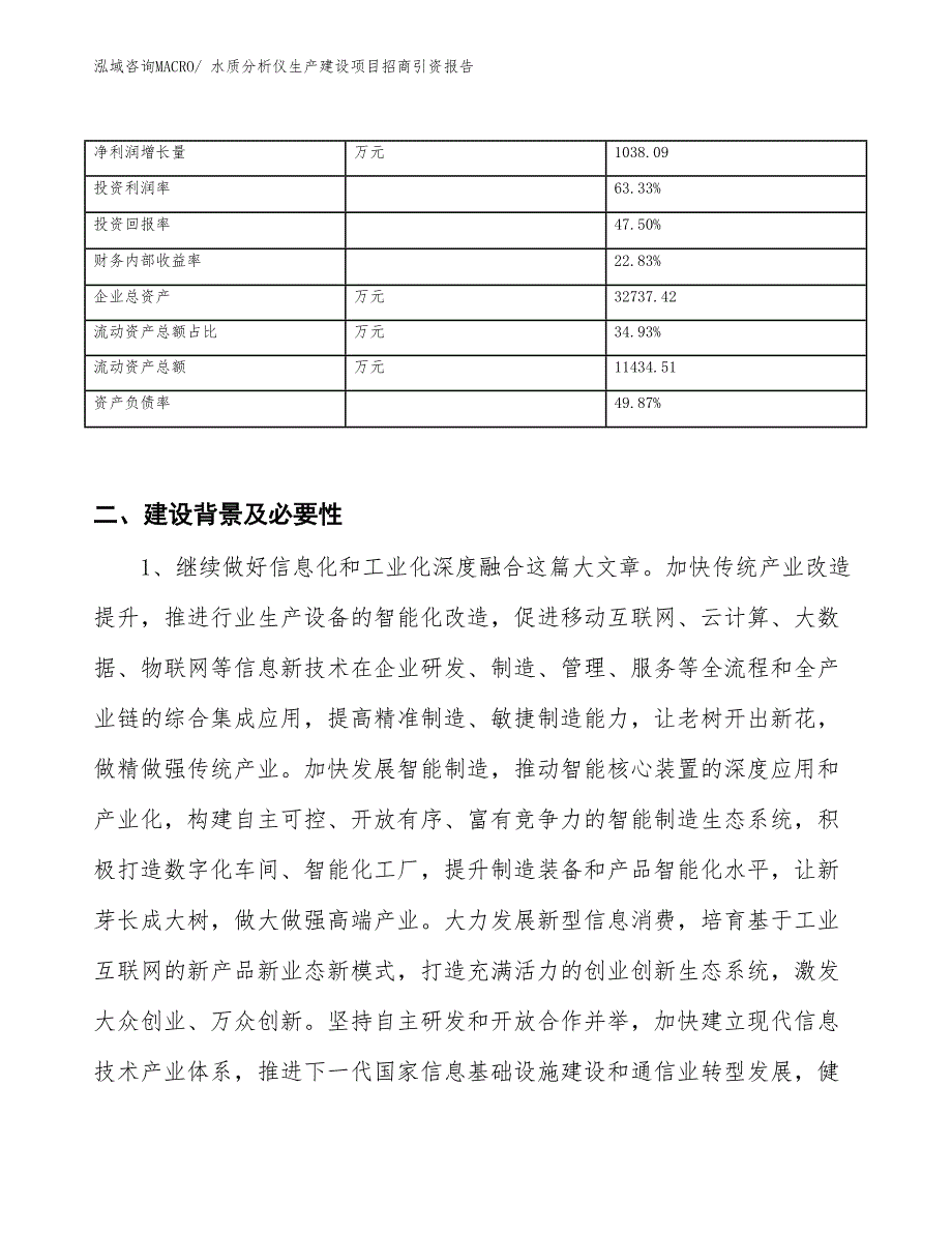 水质分析仪生产建设项目招商引资报告(总投资19227.16万元)_第3页