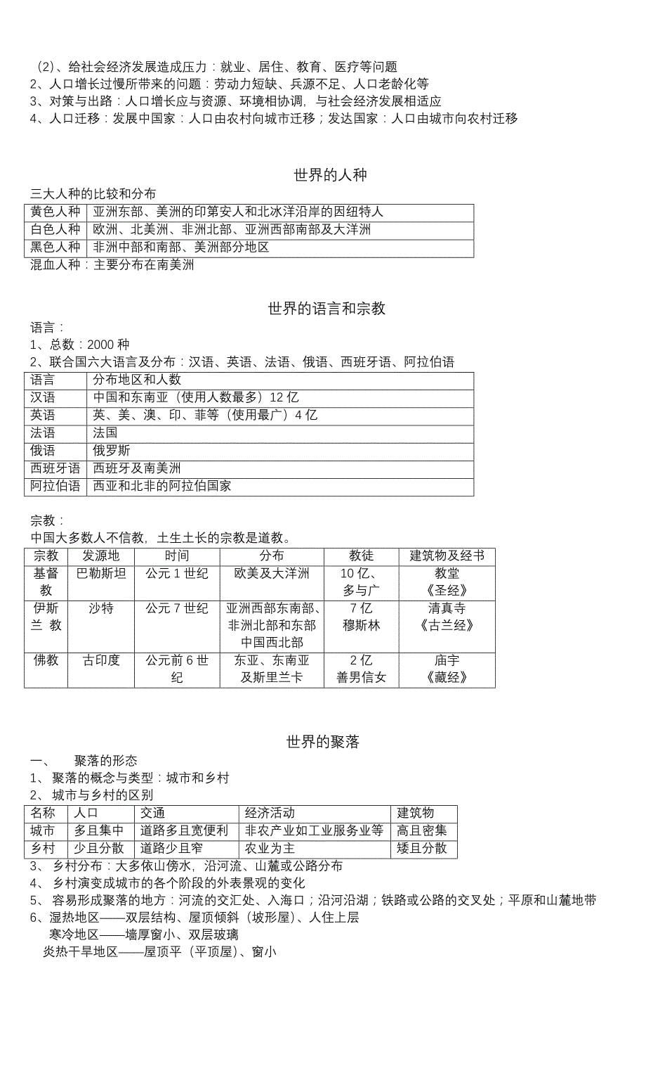 中考地理复习提纲七年级上册_第5页