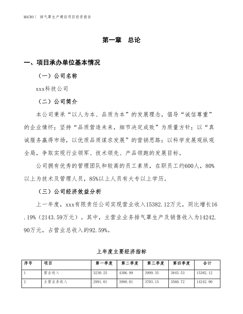 排气罩生产建设项目投资报告_第4页