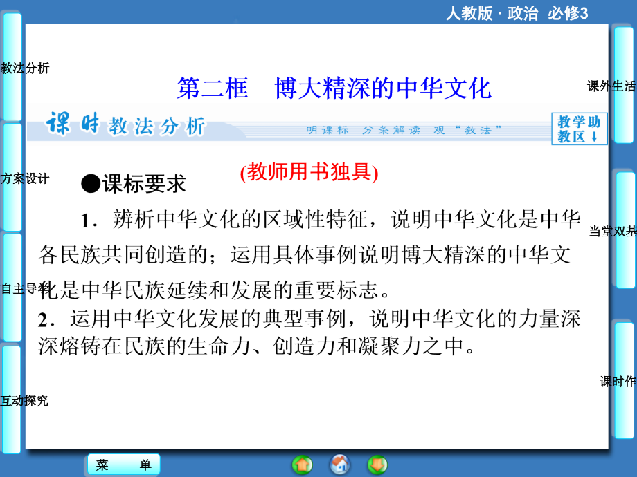 (人教版)高中政治必修三：第6课《我们的中华文化》课件_第1页