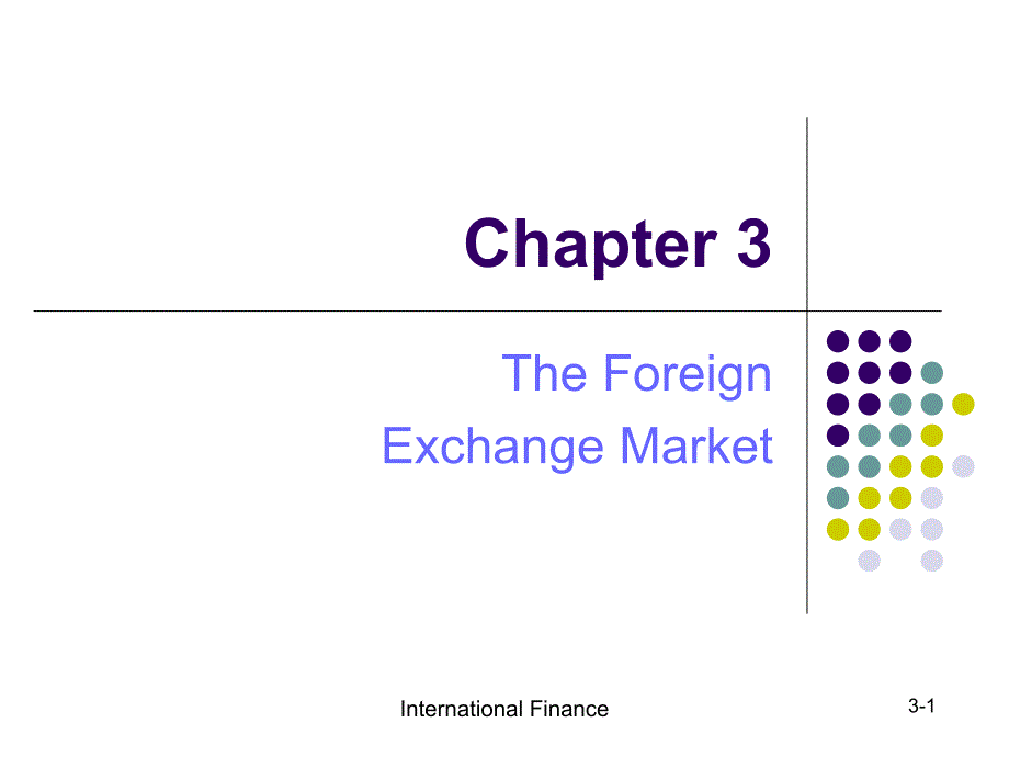 国际金融英文chapter-3课件_第1页