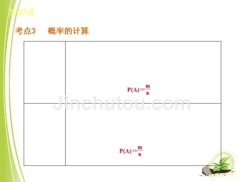 【苏科版】2014届中考数学第一轮夯实基础《第37讲---概率》(课本回归+考点聚焦+典例题解析-25ppt幻灯片)_第4页