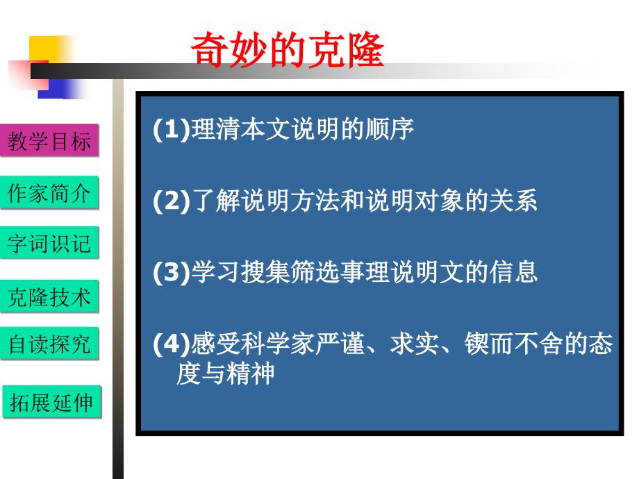 《奇妙的克隆》ppt幻灯片_第2页