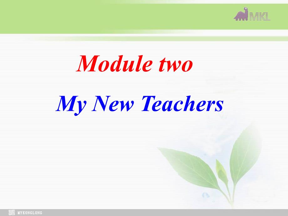高中英语 Module 2 My New Teachers课件 外研版必修1_第1页
