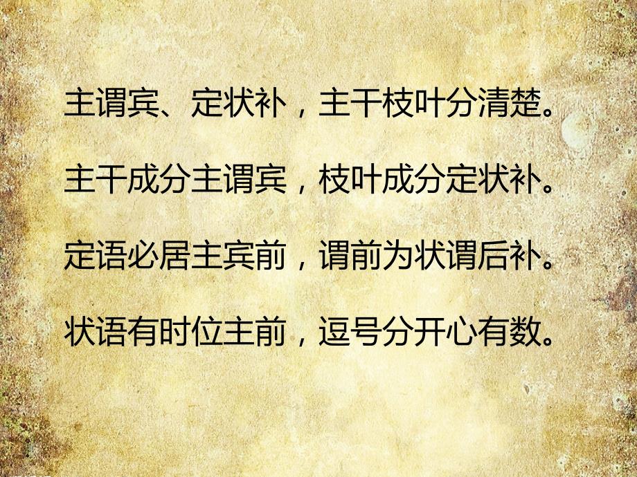 初中语文语法主谓宾定状补课件_第2页