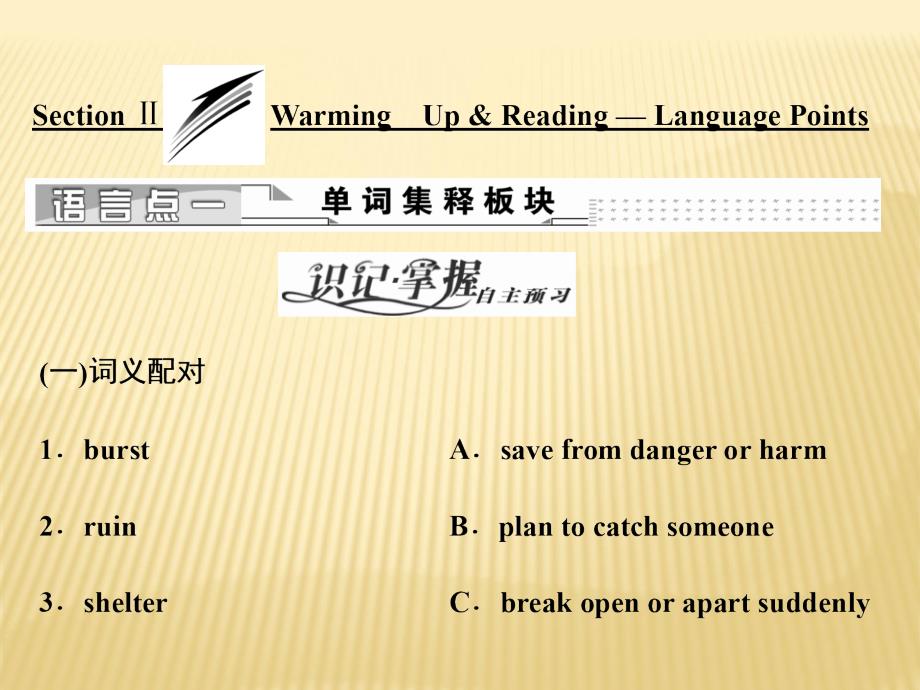 英语人教必修一全国通用版课件：unit4-sectionⅱ-warming-up-reading—language-points_第1页