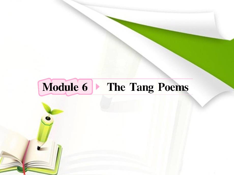 高中英语外研版复习课件：选修8 Module6 The Tang Poems_第1页