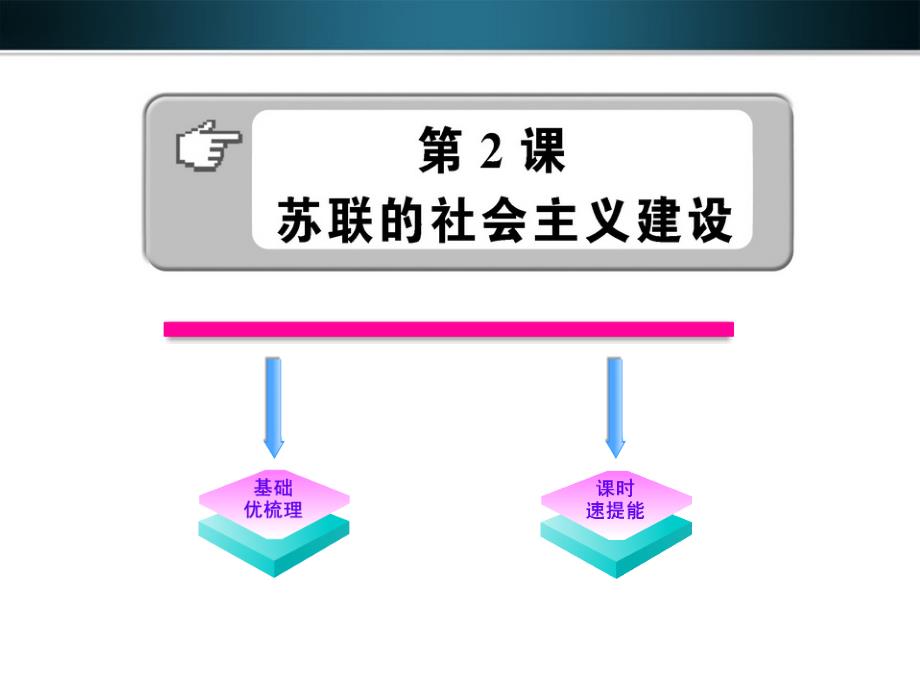 【金榜学案】版九年级历史下册-1-2《苏联的社会主义建设》幻灯片-岳麓版_第1页