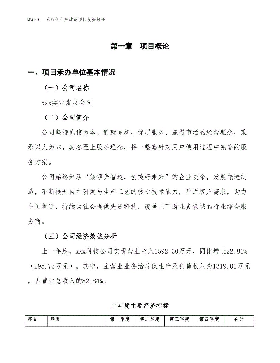 治疗仪生产建设项目投资报告_第4页