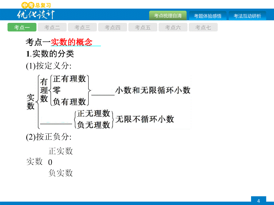 2018年人教版中考数学复习《第1讲：实数的相关概念与运算》幻灯片_第4页