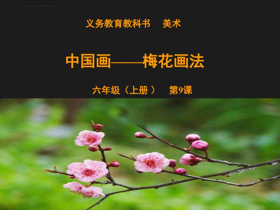 中国画梅花的画法课件_第2页