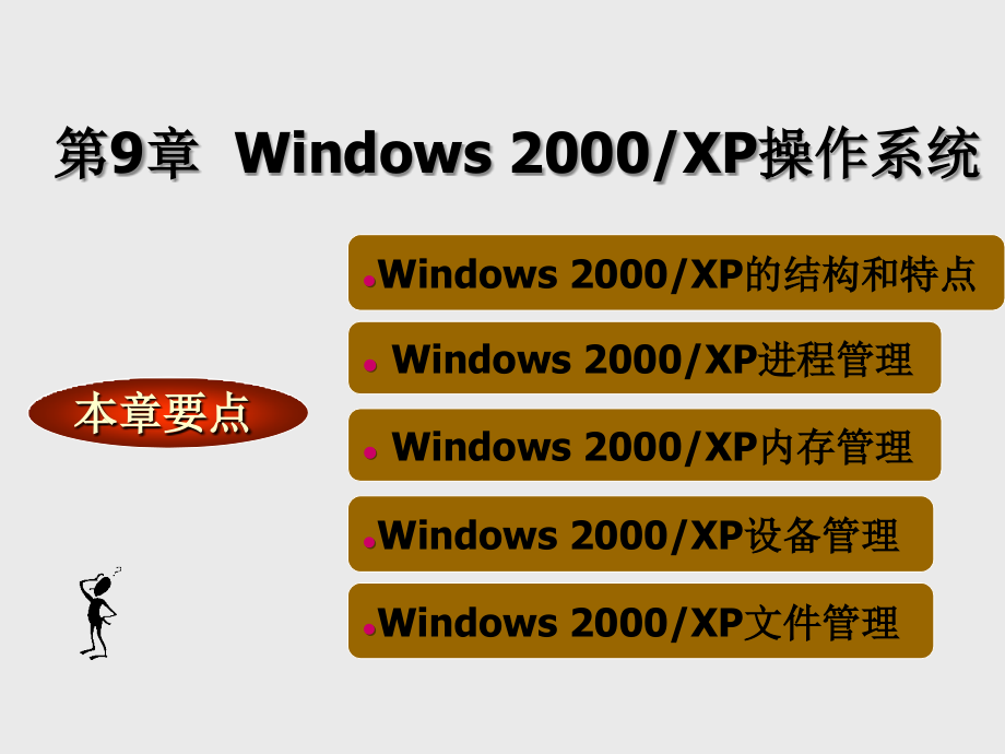《操作系统》幻灯片-第9章--windows2000-xp操作系统_第1页