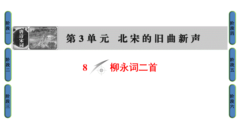 高中语文鲁人版《唐诗宋词选读》课件：第3单元8柳永词二首_第1页