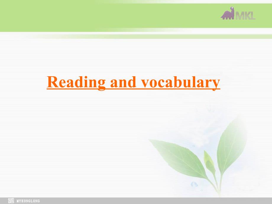 英语外研版选修6 Module 2 Reading and vocabulary_第1页
