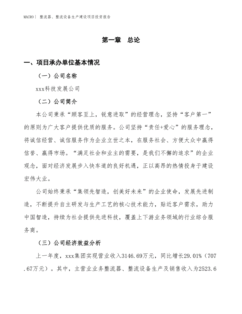 整流器、整流设备生产建设项目投资报告_第4页