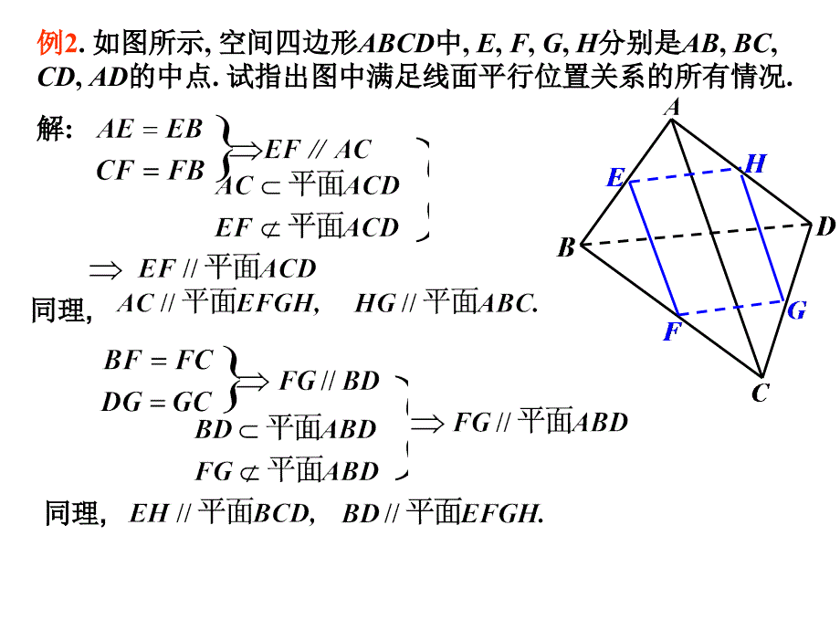 高一必修2平行关系的判定-(2)课件_第3页