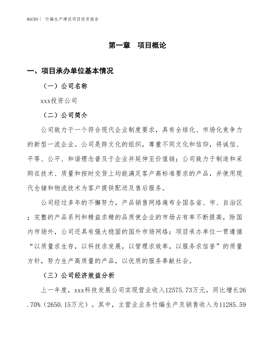 竹编生产建设项目投资报告_第4页