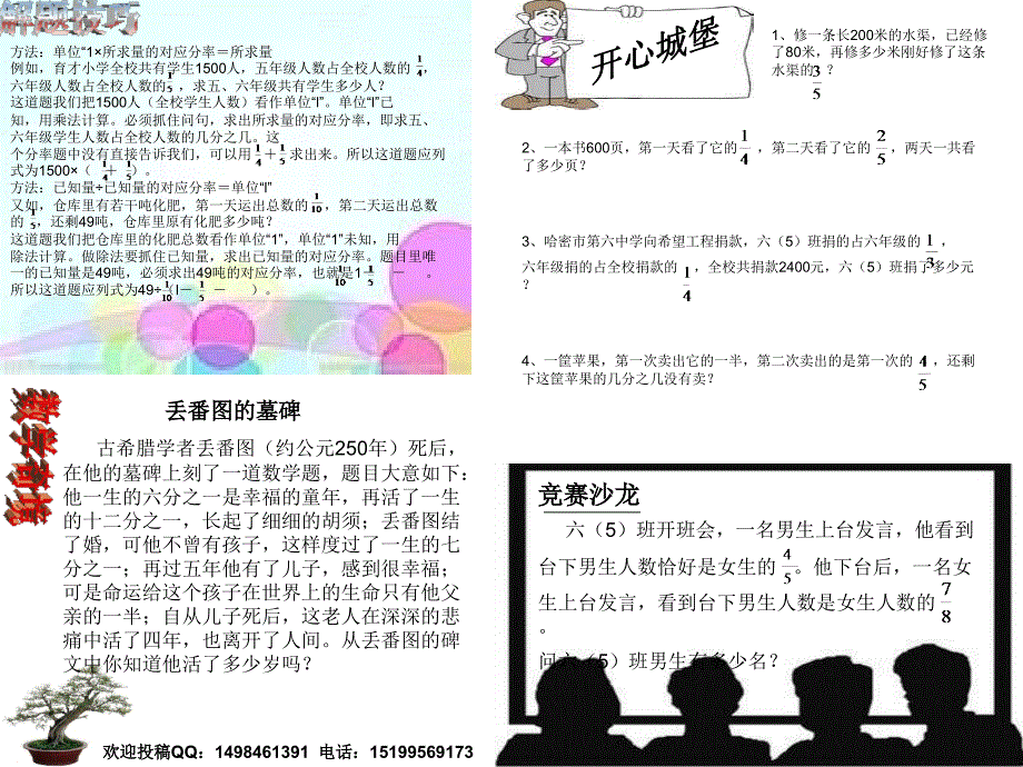 六年级数学小报课件_第2页