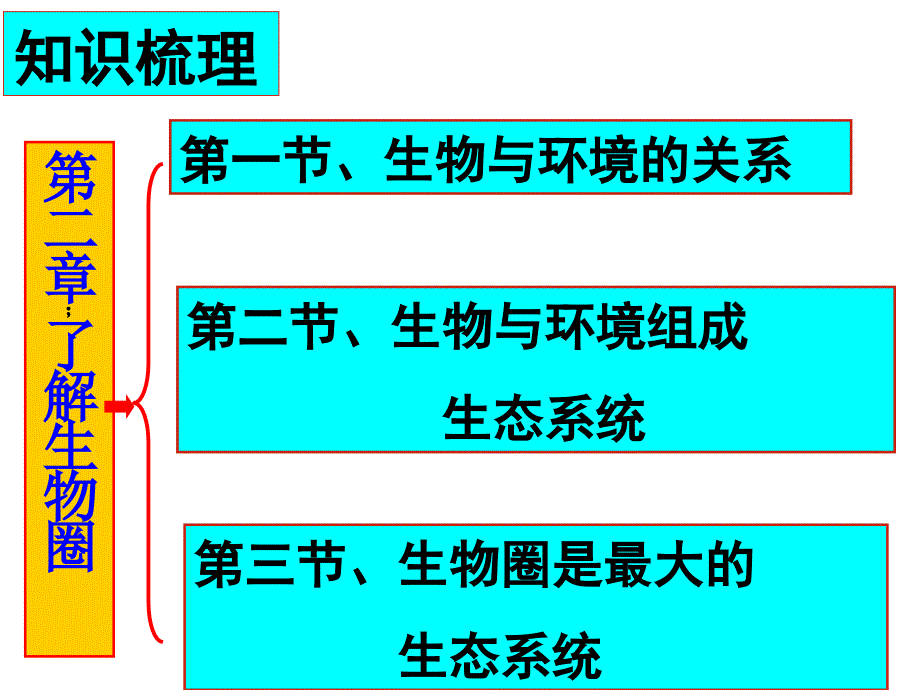 新人教版七年级上册(2012年秋)第一单元复习幻灯片+生物和生物圈(共23张ppt)(1)_第4页