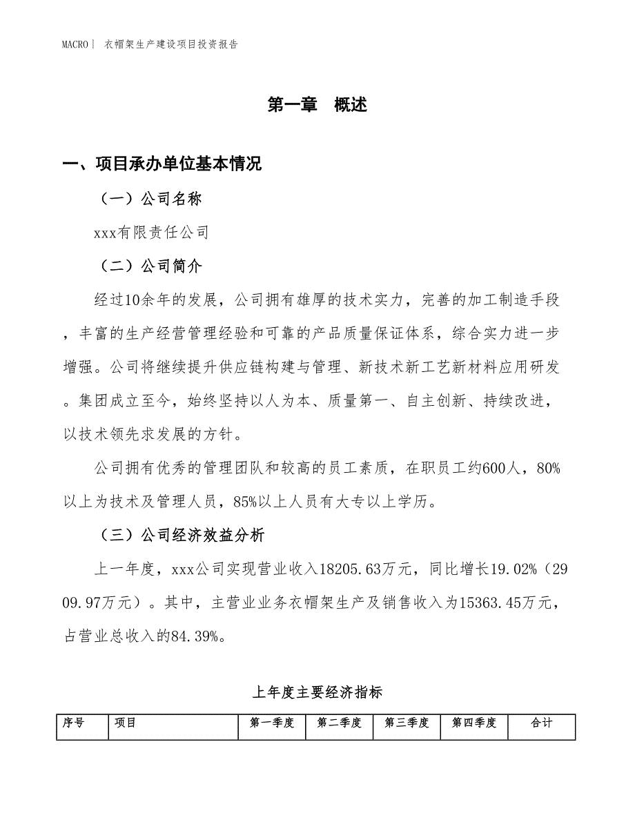 衣帽架生产建设项目投资报告_第4页