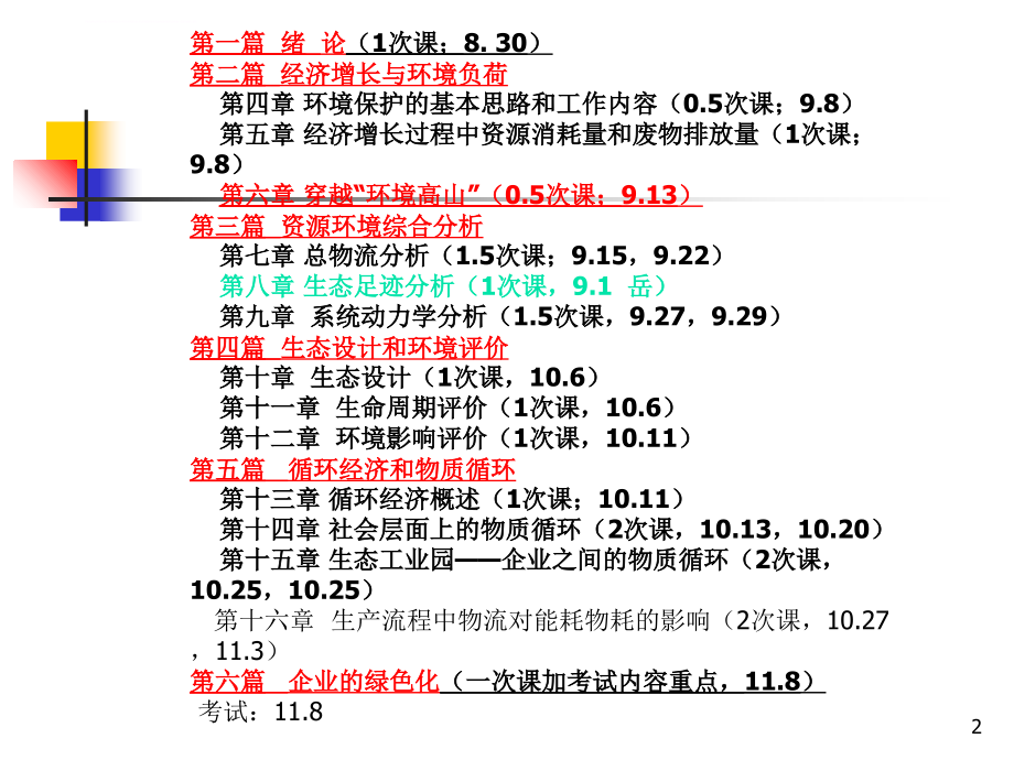 工业生态学讲课2011年总ppt课件_第2页