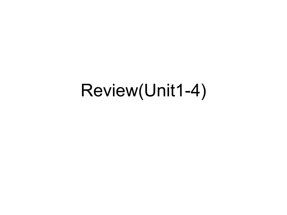 闽教版小学英语六年级上册review(u-1-u4)课件_第1页