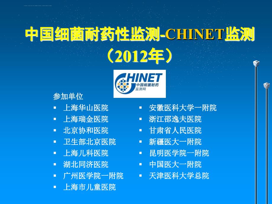 chinet2012全年耐药监测统计结果课件_第1页