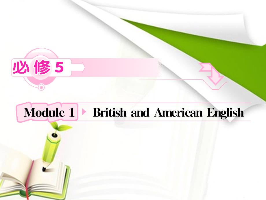 高中英语外研版复习课件：必修5 Module1 British and American English_第1页