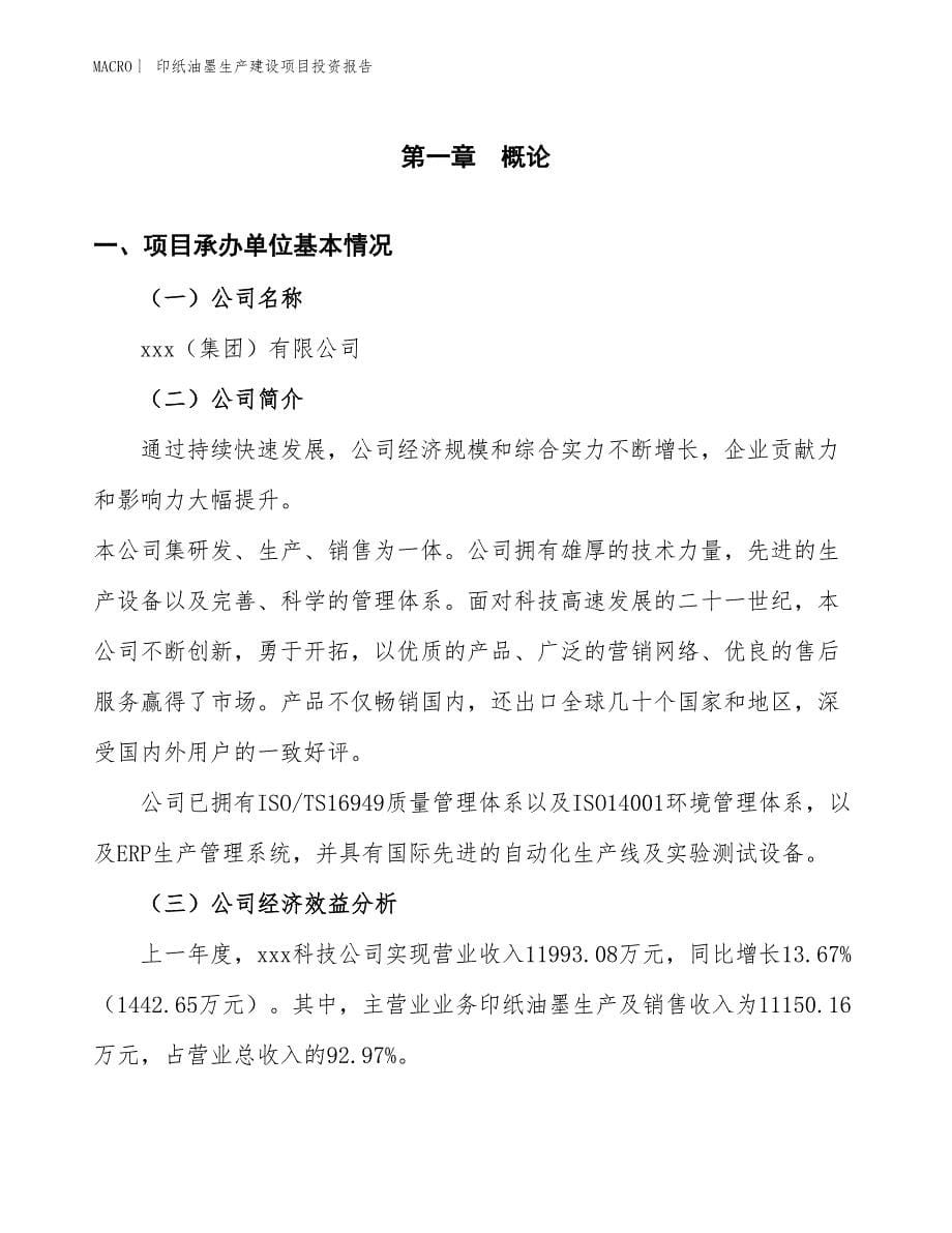 印纸油墨生产建设项目投资报告_第5页