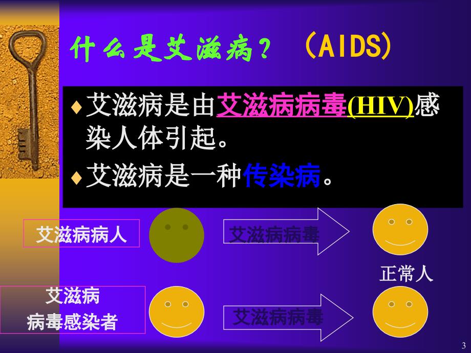 中小学生健康教职工育之预防艾滋病健康教育讲座_第3页