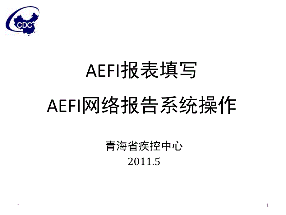 aefi报告说明和系统介绍_第1页