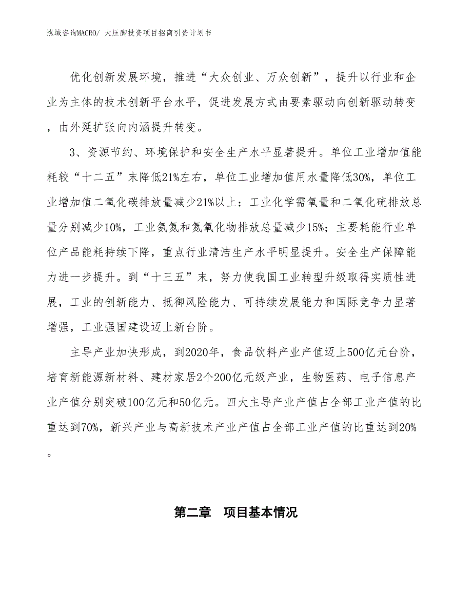 大压脚投资项目招商引资计划书_第4页