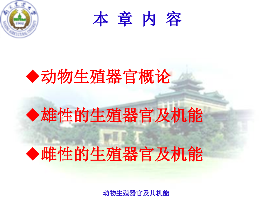 南京农业大学动物繁殖学课件ch01_第2页