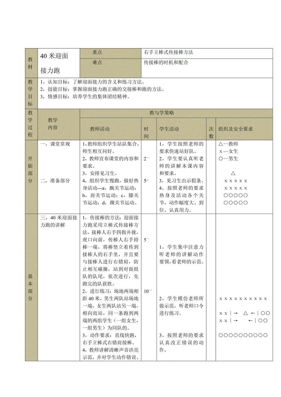 40米迎面接力跑教案_第1页