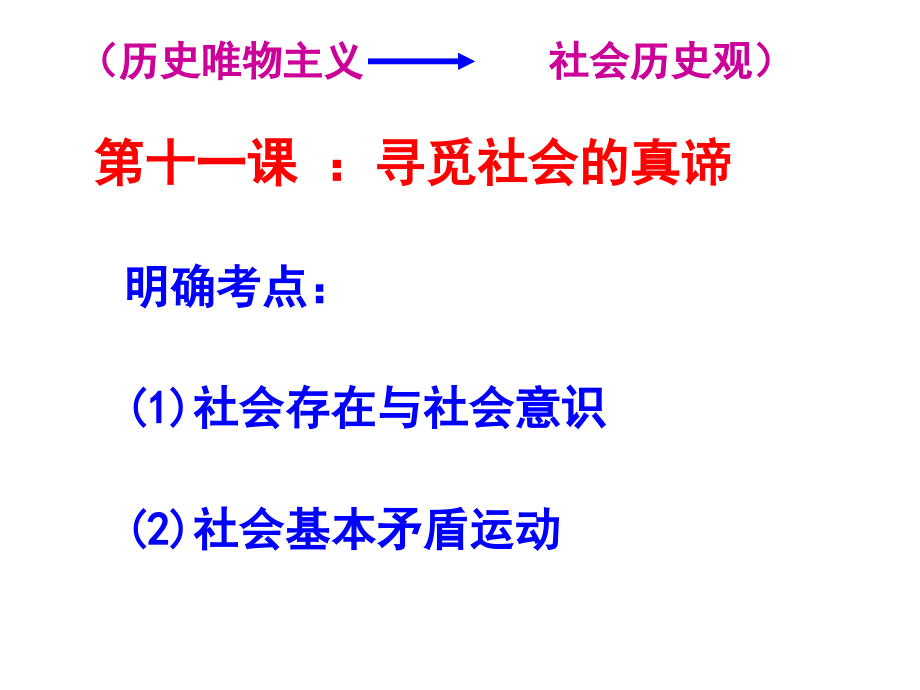 11.2014《生活与哲学》第十一课_：寻觅社会的真谛_高考一轮复习_第3页