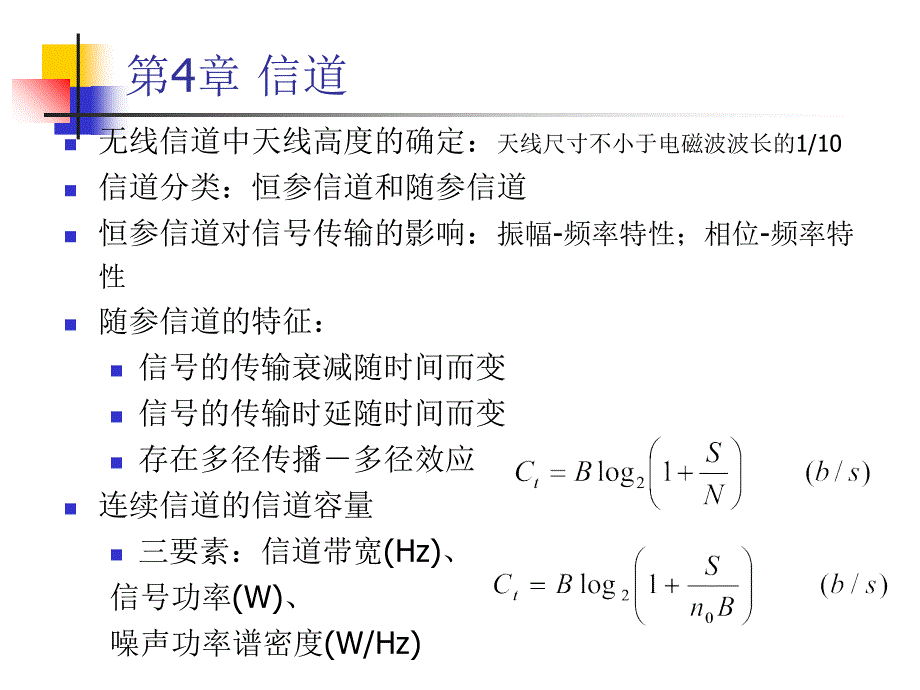 通信原理第六版樊昌信·复习课件_第4页