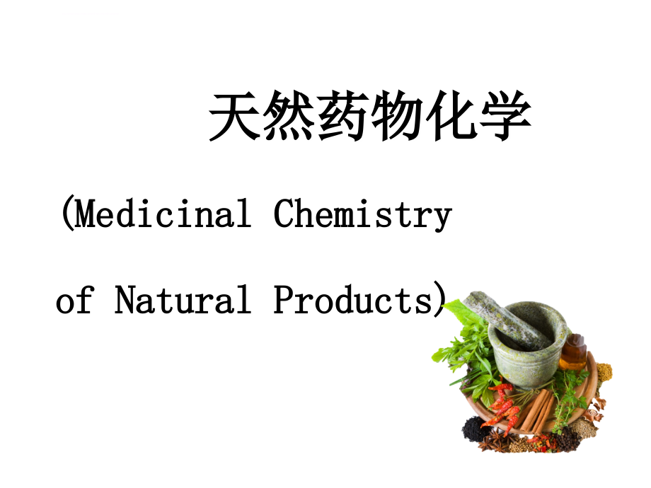营销班-天然药物化学第一章课件_第1页