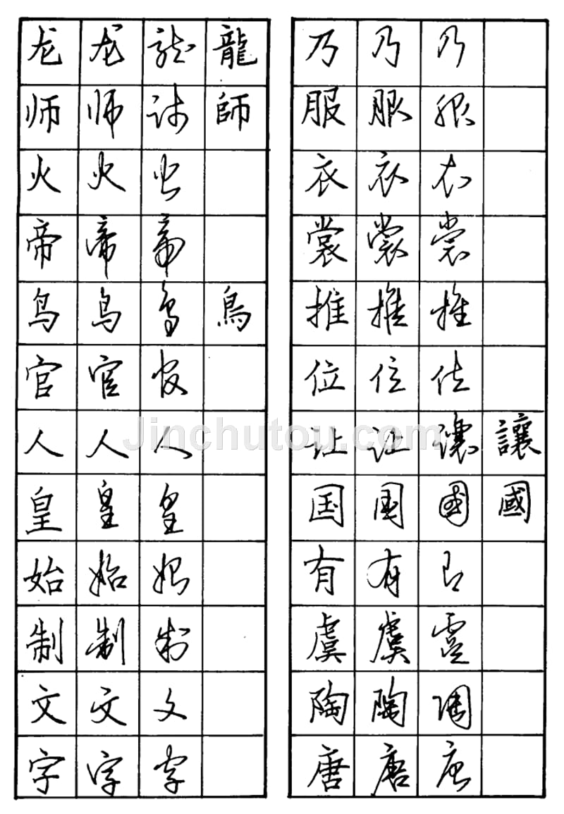 1000字实用楷行草钢笔字帖76508_第4页